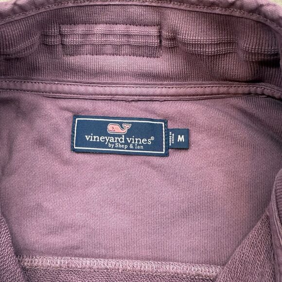 Vineyard Vines Sweatshirt Men’s Medium Purple Snap Placket Shep Shirt Pullover - Picture 8 of 11
